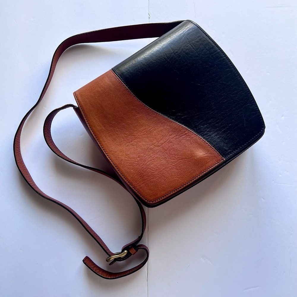Vintage Genesis by Sabina Handbags 100% Genuine Leather Crossbody Shoulder Bag